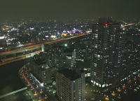 北部に広がる高層都市