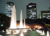 市庁舎周辺とフリーダム公園